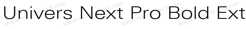 Univers Next Pro Bold Extended字体转换